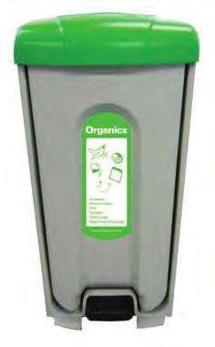 from 43% recycled content 60 Litres 8 kg 862 mm 476 mm 452 mm Green &