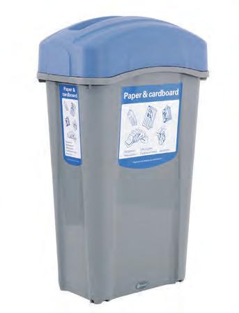 12 34 56 7 12 34 567 GLASDN EC NEXUS 85 - Product information Manufactured from recycled materials EC Nexus 85 Recycling Bins Compact, economically priced and made from 73% recycled plastic, the EC