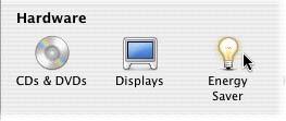 Choose Energy Saver in the System Preferences dialog Choose Power Adapter * Set the top slider all