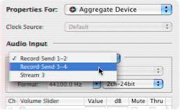 Once above settings are made, click the Done button to return to the Audio MIDI Setup dialog You are now able to choose this new Aggregate Device in the menus of the System Settings.