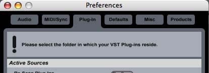 the Preferences Plug-in panel.
