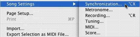 0 Recording Setup Guide Go to Logic s File menu and choose