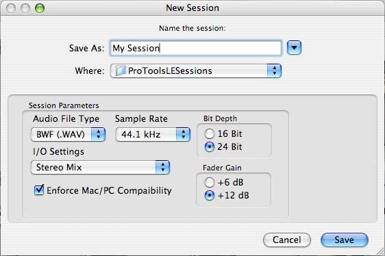 to use the 48 khz Sample Rate, then you can choose these here in the Pro Tools dialog, but you will need to also go back to the