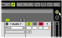 Select Ext. In as the Audio From setting Select the Input Channel: -1/2 will record from Sends 1 & 2 as a Stereo file.
