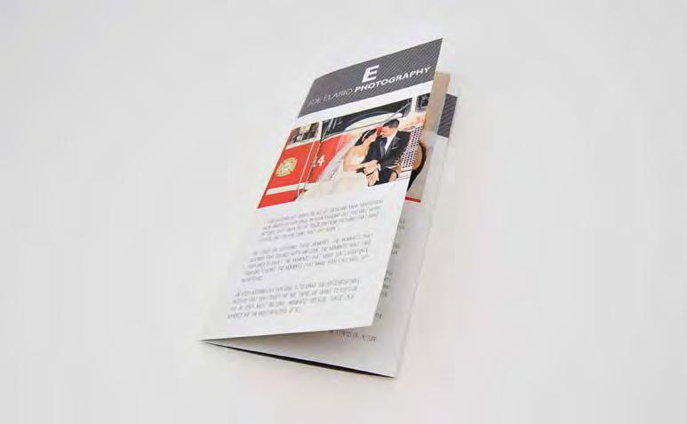 5x11 in size; flat, bi-fold or tri-fold Classic Felt, Text Stock and Semi-Gloss press paper