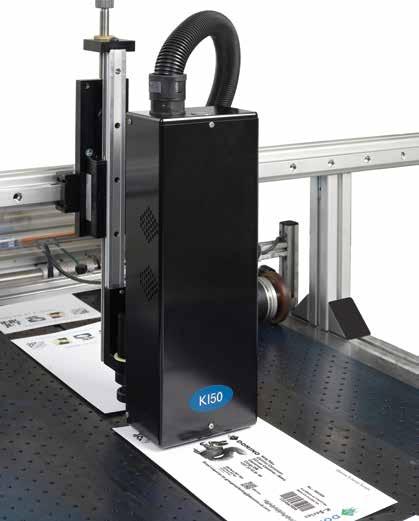 Adding variable data The Domino K150 is capable of printing addresses, barcodes, 2D codes, logos and graphics as well as numbering.