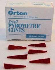 Pyrometric Cones Small cone-like shapes that are