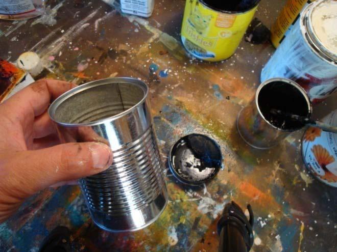 Spray paint gives a very nice shiny even surface and because the paint is so thin it really helps the texture to show itself.