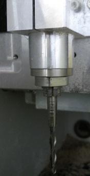 Tools are fixed by loosening the collet with the spanners provided and inserting the relevant tool and tightening the collet once