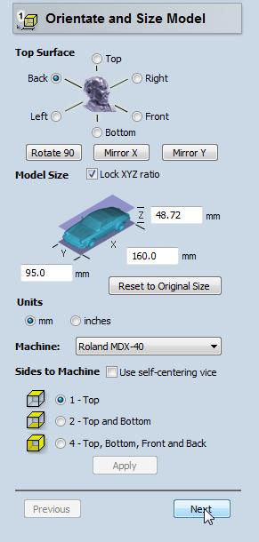 The default size of the model will be the same as the SolidWorks sketch (Figure 6).