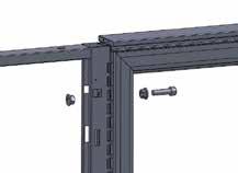Door Frame Installation Connecting Bolts NOTE: Door swing cannot be changed. If opposite swing configuration is needed, a new door is required. 1.