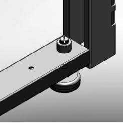 Frames are secured to connector posts by means of connecting bolts. For frame to connector assembly, the connecting bolt consists of a bolt and a washer as shown in image to the left.