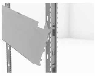 Worksurface Installation Frame Top Hook Cantilever Bracket Pin Worksurface Button Cantilever Bracket Rectangular Worksurface Installation Warning: All worksurface