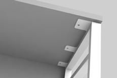 worksurface support used to support the same worksurface must be mounted at