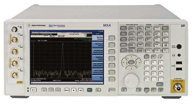 Connect the antenna of the DUT to the spectrum analyzer s input Set the spectrum analyzer s frequency to match