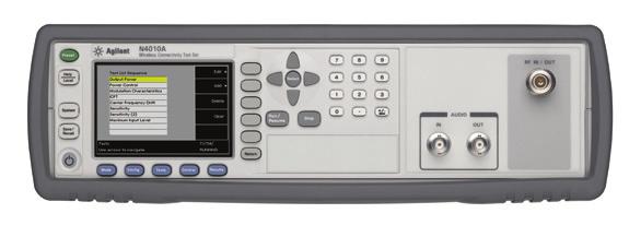 Bluetooth signal is detected and received by the cell phone s hand set Connect the hand set to the Agilent 8960 Series 10 wireless