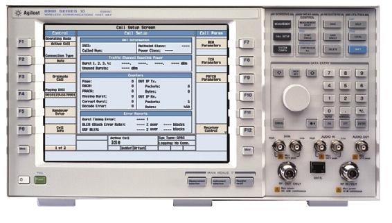 analyzer input Measure THD+N, frequency, level amplitude, and SINAD N4010A in an HCI remote loopback Agilent 8960 test set or a call