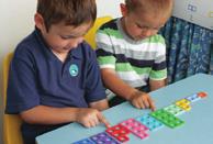 photo Display the Numicon Number Line so children can begin to notice the Increase the challenge by limiting the range of Shapes used (particularly the s and s).