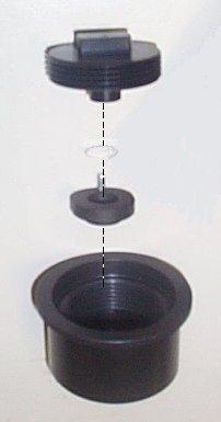 7 Ensuring that the protruding black metal column (see Figure 5 (v)) is on the inside, (in order to securely press the sample up against the silica disk), screw the lid (see Figure 5 (i)) of the