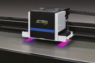 JETRIX ULTRA HIGH SPEED UV LED PRINTER - 3.2m wide flatbed with ultra high printing speed and UV LED curing system InkTec s JETRIX production printer has a 3.
