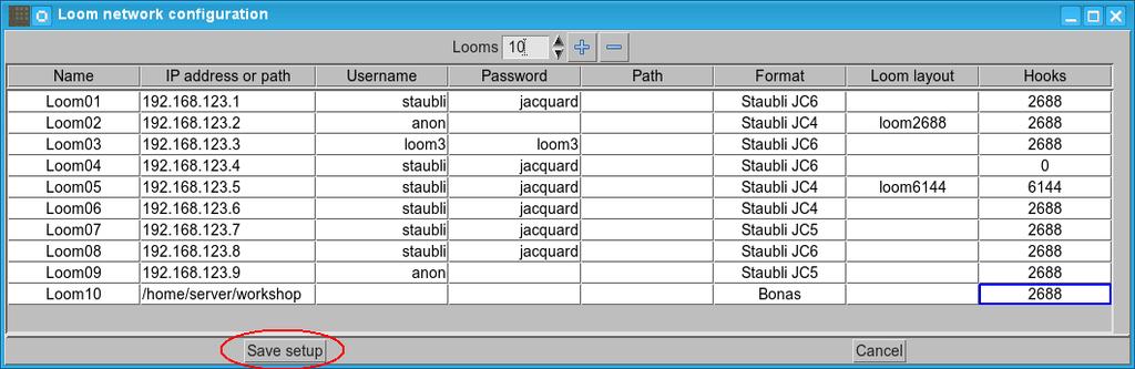 198 Chapter 18 Saving loom (or other CAM) data (cards for production) Figure 384: Starting Loom network confguration editor If you start editor for the frst time and there is no.