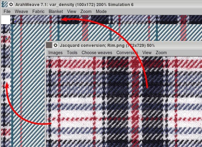 User Guide Figure 37: Image (scanned fabric) displayed in ruler 4.6 ONE REPEAT One repeat fabric view is available from the View menu of the main window.