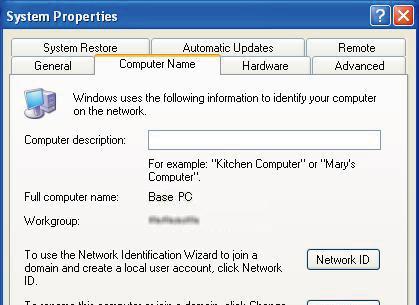 Find out your PC s computer name to let Remote stations access the Base station using it. Windows 7/ Windows Vista (This description is based on Windows 7.