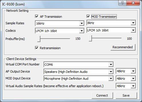 OPERATING AS A REMOTE STATION Connecting to a radio D Device setting q In the Remote Utility, select the Radio Operation mode. Then, click [Radio List] tab to display the Radio List screen.