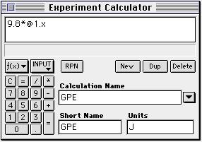 PASCO scientific Physics Lab Manual: P24-7 ANALYZING THE DATA Use the included calculations from the Experiment Calculator to determine the gravitational potential energy, power input, and power
