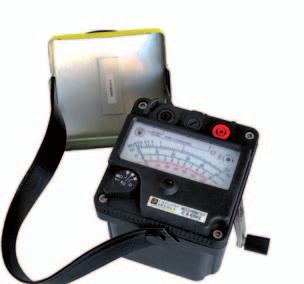 500 V and 1000 V hand-cranked megohmmeters Hand-cranked insulation testers C.A 6501 & C.A 6503 IMEG 500N & IMEG 1000N Lightweight and compact, the C.A 6501 and C.