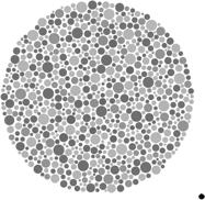Color blindness is from a lack or