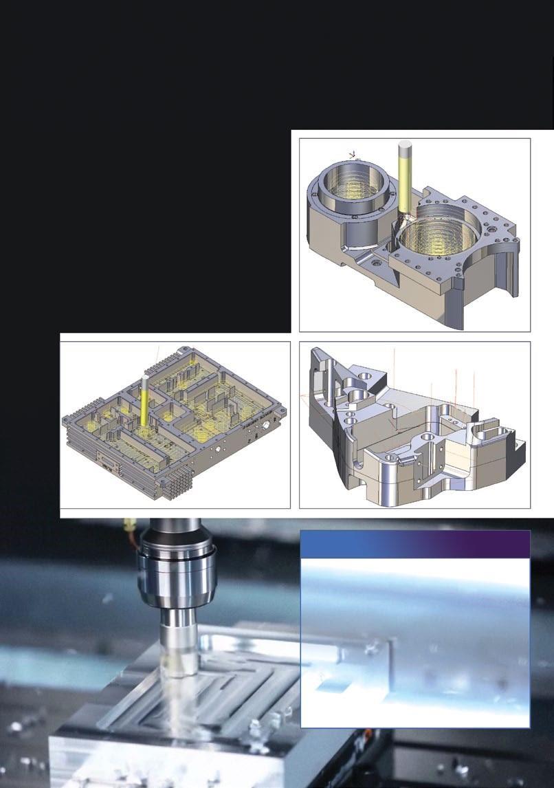 2.5D MACHINING SprutCAM features several 2.5D machining strategies for the machining of multi-level 2D parts. Available strategies include calculations for roughing and finishing tool paths.