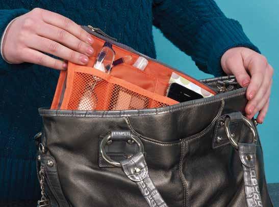Keep personal items in its 13 handy pockets; move everything from
