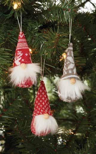 These gnomes make adorable ornaments or keep sake package tie-on.