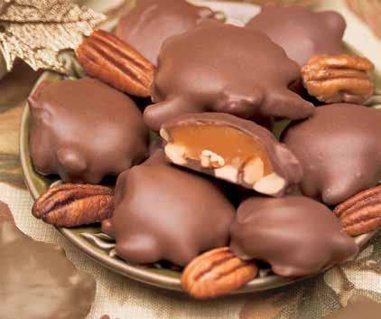 chocolate candy pieces, cashews and almonds. 5 oz.