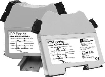 5 or 15 DIN rail Surge Devices: These components are ideally suited for protecting panel-mounted equipment, and are typically used in the controls section of a motor
