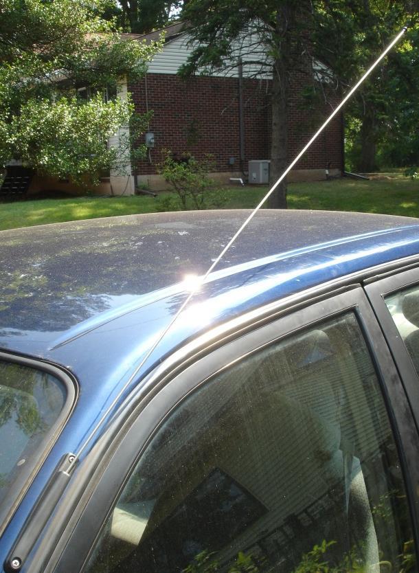 Frequency, Wavelength and Antenna Length You might have noticed that the AM radio antenna in your car is not 300 feet long it is only about 3 feet long.
