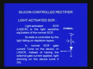 (Refer Slide Time: 54:01) It can also be used as speed control for d.c shunt motor or over light detector about which I also mentioned.