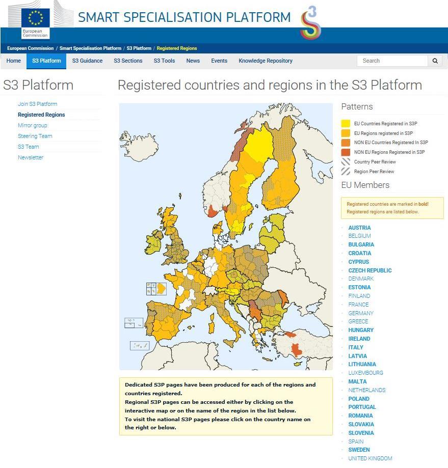 The Smart Specialisation Platform Created in 2011, managed by JRC Guidance - Analysis - Support Comprehensive guidance tools: RIS3 Guide, Digital Agenda Toolbox, FAQs S3