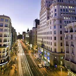 THE CITY Madrid, the capital of Spain, is a cosmopolitan city that combines the most modern infrastructures