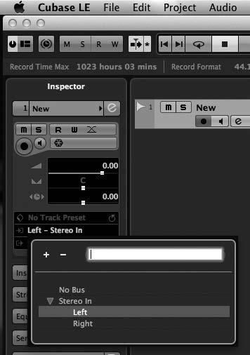 Using the Alpha Studio Recording with the Alpha Studio 4. In the Inspector window, select the input you would like to record by clicking the Input Routing field then selecting the track input source.