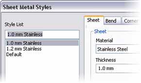 Close all files without saving. 13. To create a part file based on your new sheet metal template: Click File > New.