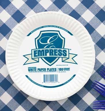packs/100 EMPRESS FOOD TRAYS Empress Food Trays are a convenient and versatile way to attractively serve anything from seasonal fresh fruit to saucy chicken wings.