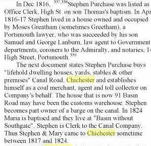Stephen was a coal merchant and landlord of the Egremont Arms in Southgate, as well as proprietor of the Globe Inn. From The Genealogy of the Purchase Family: By 1859, Stephen had built The Globe.