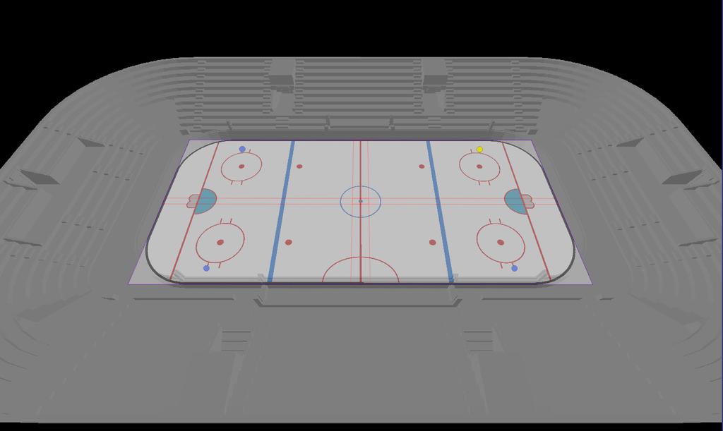 This is helpful where content must align to markings or when screen corners aren't easily identifiable, such as a hockey rink, where face-off circles can be used as alignment points.
