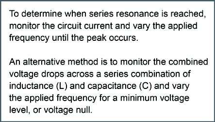 Series Resonance AC 2 Fundamentals With the circuit tuned at resonance, determine the total circuit current (I T ).
