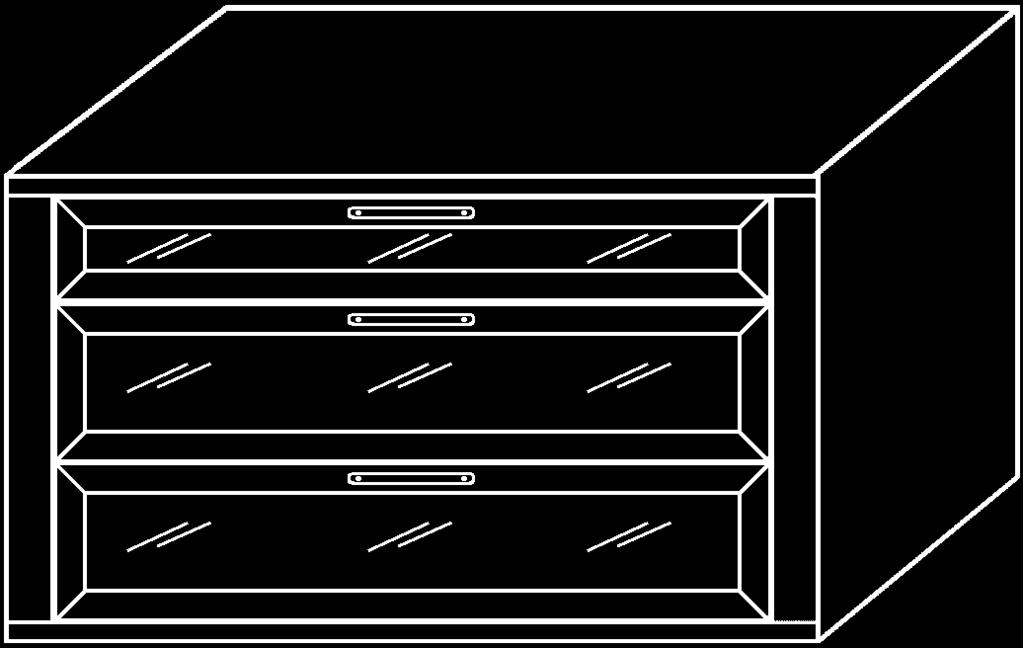 Additional fittings for wardrobes with hinged s Drawers with