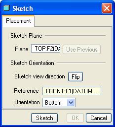 An Extrude Feature is a Sketch Based Feature; the next step is to define the sketch. 8.