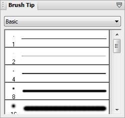The Paintbrush Tool applies anti-aliasing to its brush strokes to ensure brush edges appear very smooth irrespective of the brush's Hardness setting.