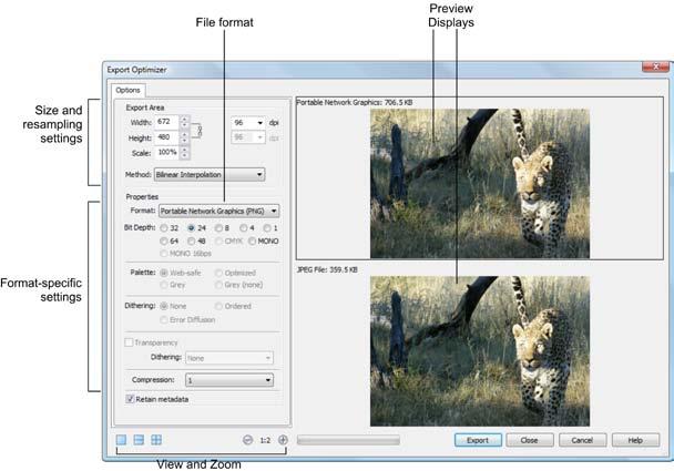 Print, Export, and Share 165 Exporting images To export an image: 1. Click Export from the File menu. 2.